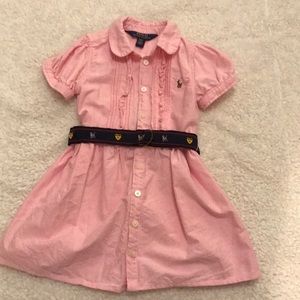 Ralph Lauren Pink Button Down Dress